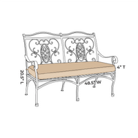 OW Lee San Cristobal Bench Replacement Cushions