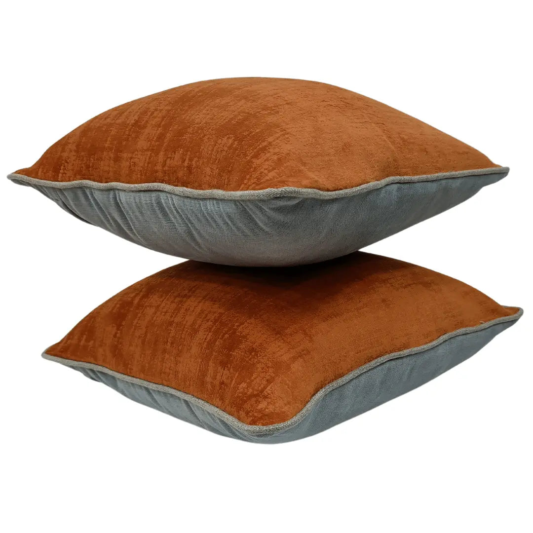 Rich Rust Tones Plush Accent Pillow Covers | ZIPCushions