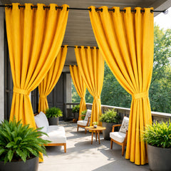 Sunbrella Canvas Mimosa Curtain - alternate view