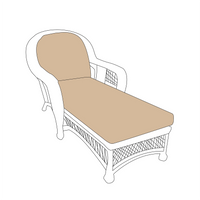 North Cape St. Lucia Chaise Replacement Cushions