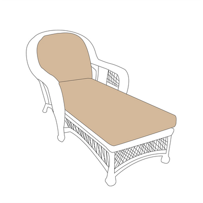 North Cape St. Lucia Chaise Replacement Cushions