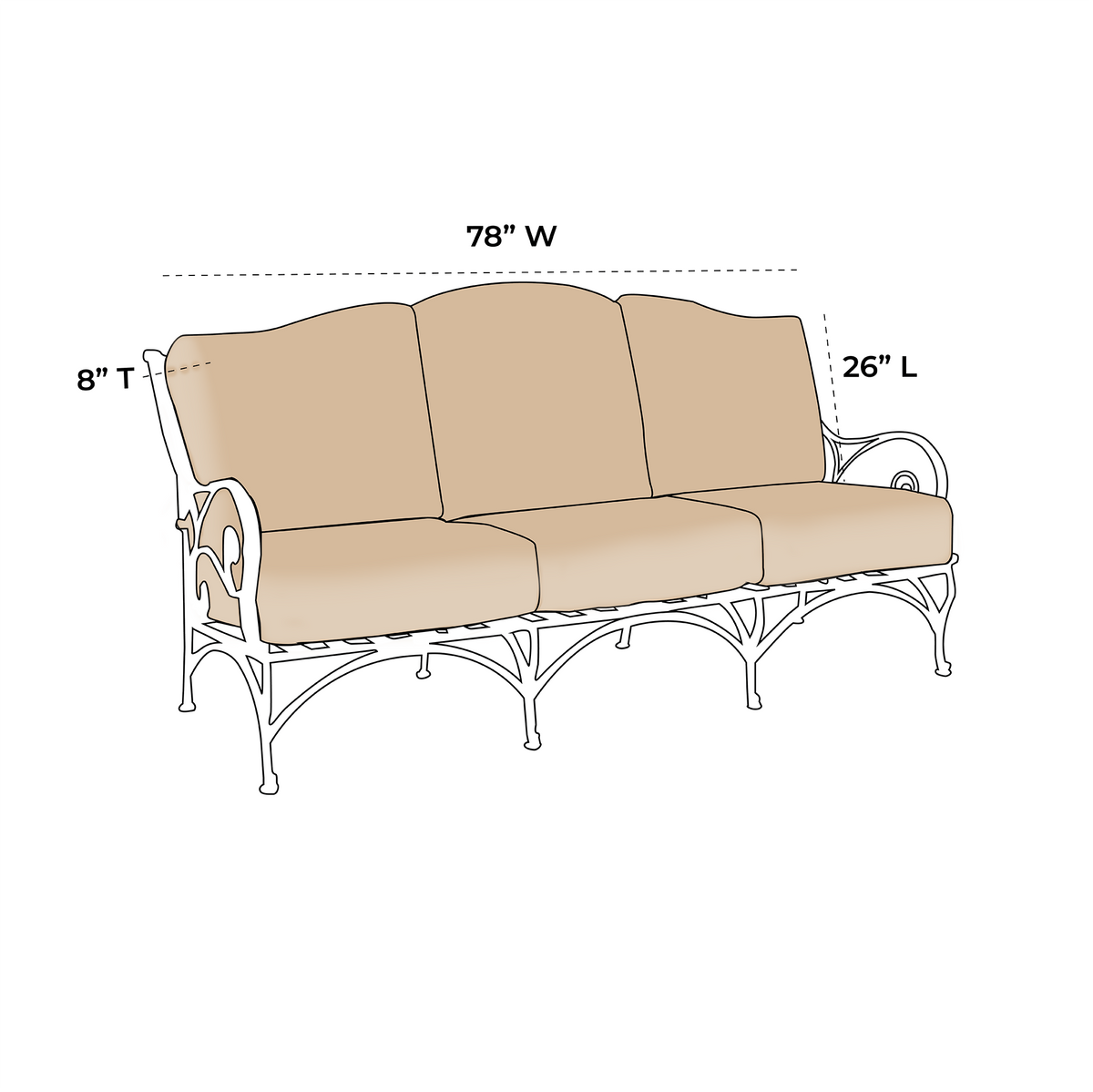 OW Lee Ashbury Sofa Replacement Cushions