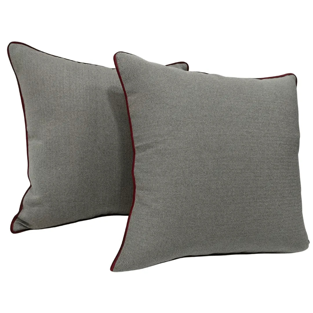 Elegant Dual-Tone Chenille Pillow Covers (22×22, Set of 2) | ZIPCushions