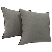 Elegant Dual-Tone Chenille Pillow Covers (22×22, Set of 2) | ZIPCushions