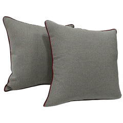 Elegant Dual-Tone Chenille Pillow Covers (22×22, Set of 2)