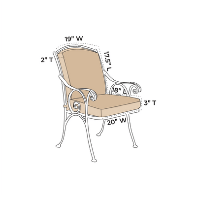 OW Lee Silana Dining Chair Replacement Cushions