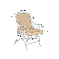 OW Lee Silana Coil Spring Dining Chair Replacement Cushions