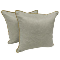 Luxe Contrast Piped Pillow Cover