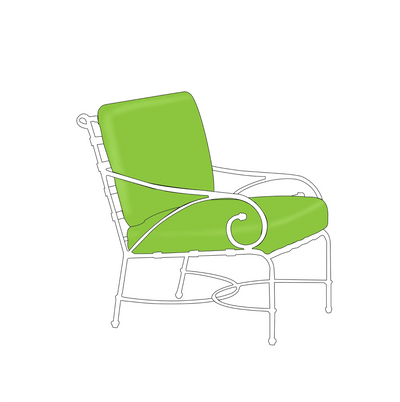 Brown Jordan Venetian Lounge Chair Replacement Cushions(Seat & Back)