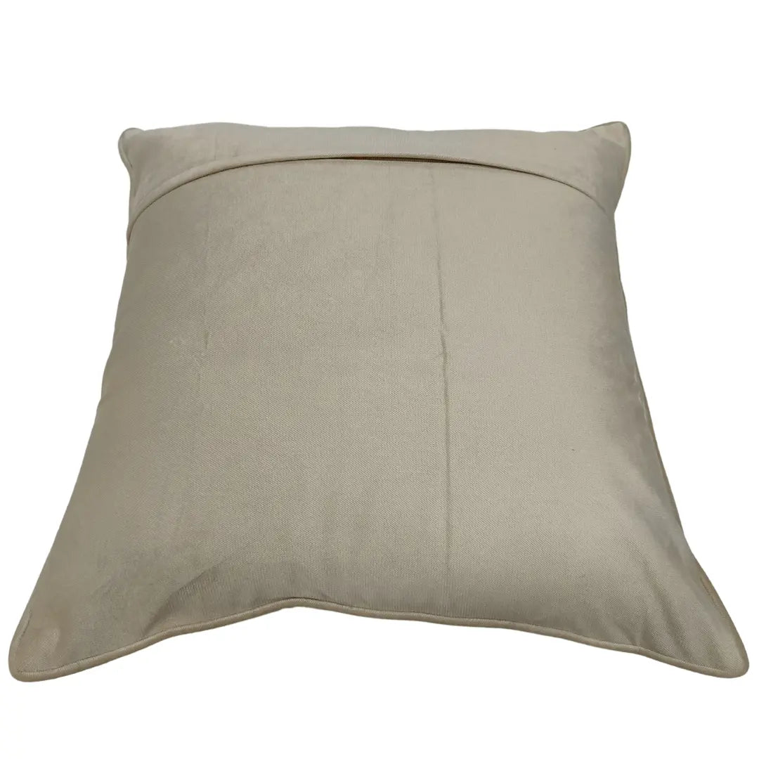 Luxurious Two-Tone Faux Leather & Chenille Pillow Covers (22×22, Set of 2) | ZIPCushions - view 3