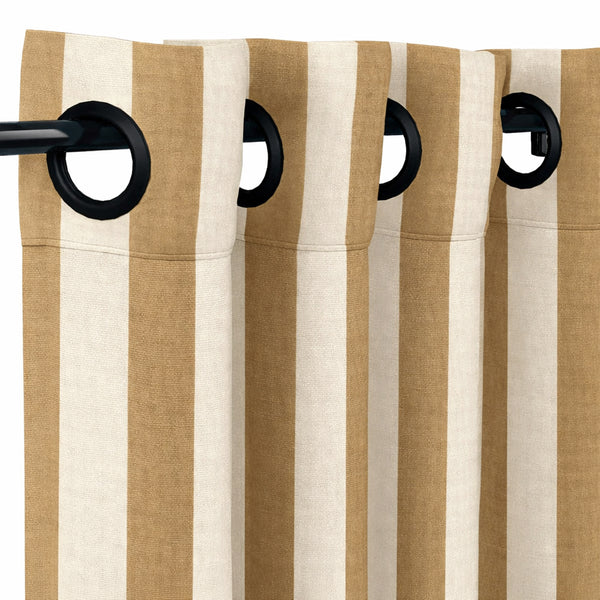 Sunbrella Maxim Heather Beige Curtain - Hover Image