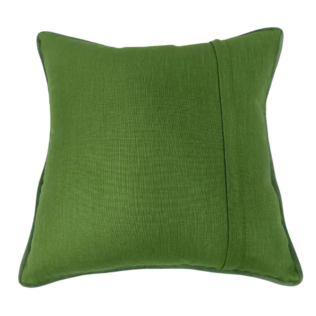 Contemporary Green & Charcoal Indoor Pillow Covers (16x16, Set of 2) | ZIPCushions