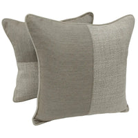 Timeless Beige Accent Pillow Covers (16x16, Set of 2)