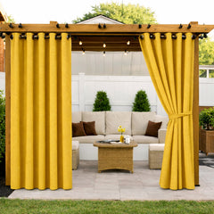Sunbrella Mezzo Sulfur Curtain - alternate view