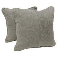 Neutral-Toned Textured Pillow Covers (16x16, Set of 2)