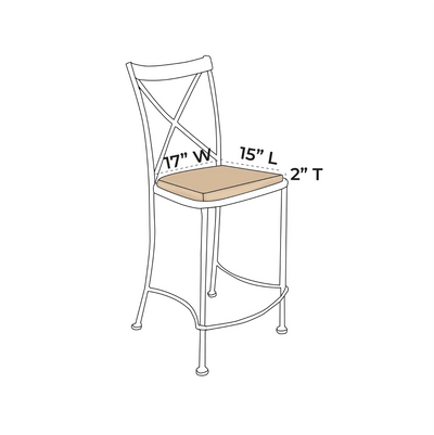 OW Lee Villa Bar Stool Replacement Cushions