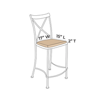 OW Lee Villa Bar Stool Replacement Cushions