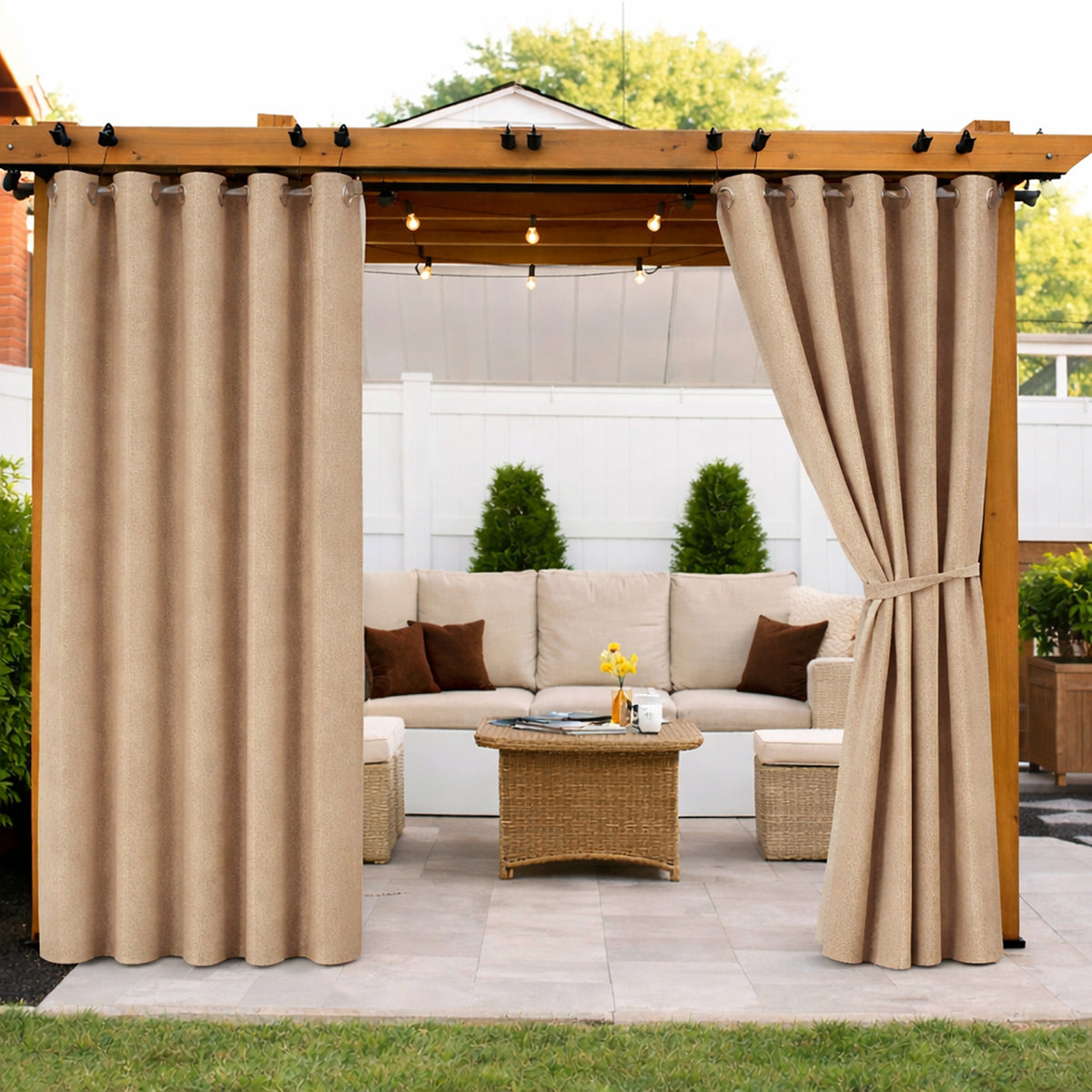Sunbrella Natte Canvas Curtain