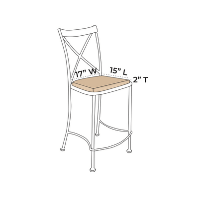OW Lee Villa Counter Stool Replacement Cushions