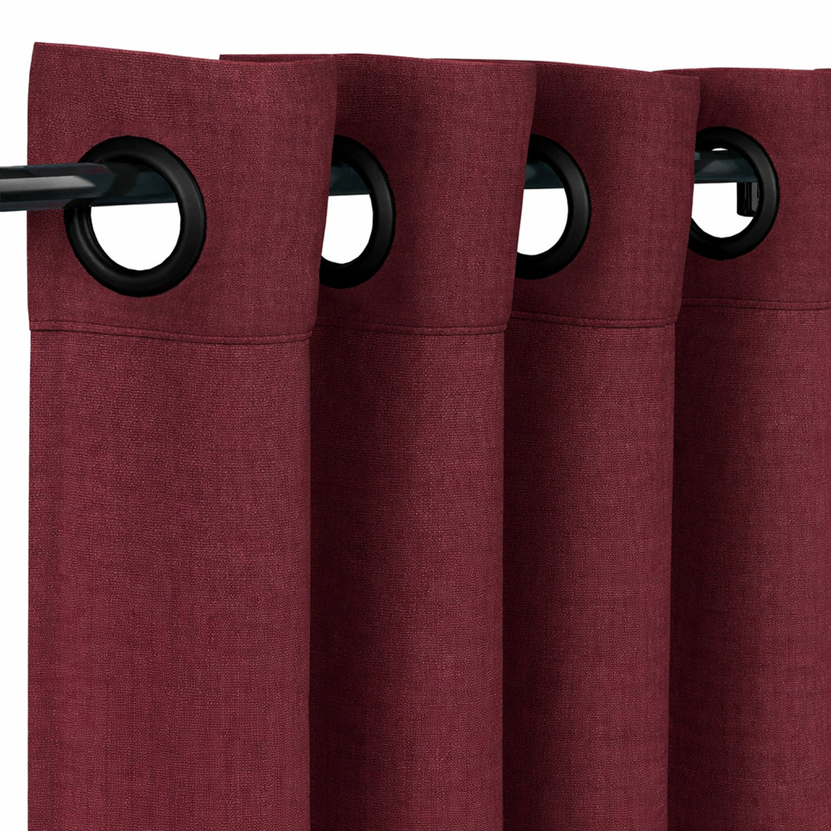 Sunbrella Natte Carmine Curtain