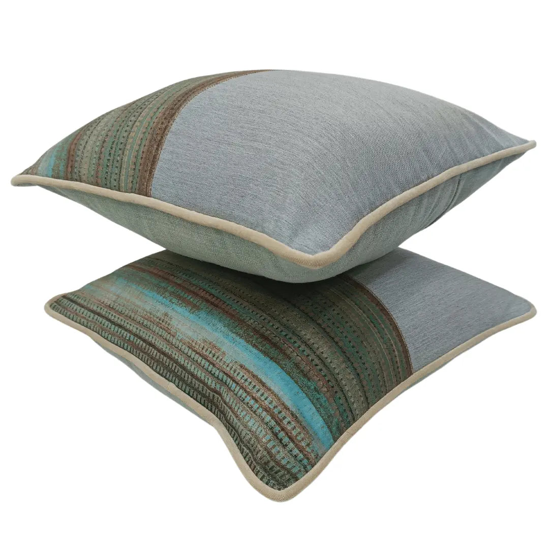 Textured Stripe Accent Pillow Covers (16x16, Set of 2) | ZIPCushions