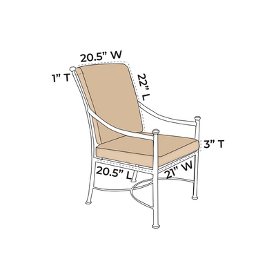 OW Lee Vista Dining Chair Replacement Cushions