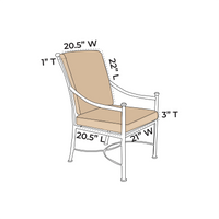 OW Lee Vista Dining Chair Replacement Cushions