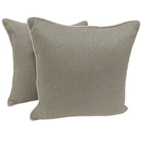 Elegant Textured Indoor Pillow Covers (16x16, Set of 2)