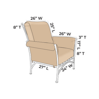 OW Lee Vista Lounge Chair Replacement Cushions