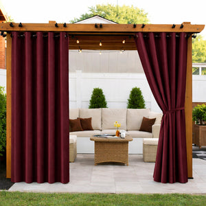 Sunbrella® Natte Carmine Curtain
