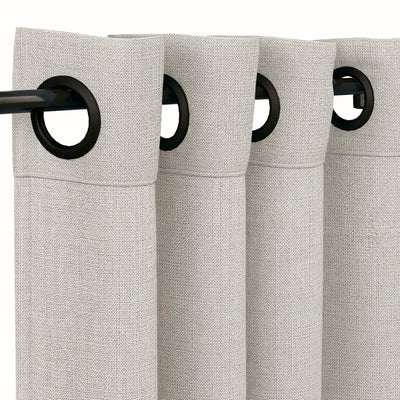 Sunbrella Natte Graumel Chalk Curtain