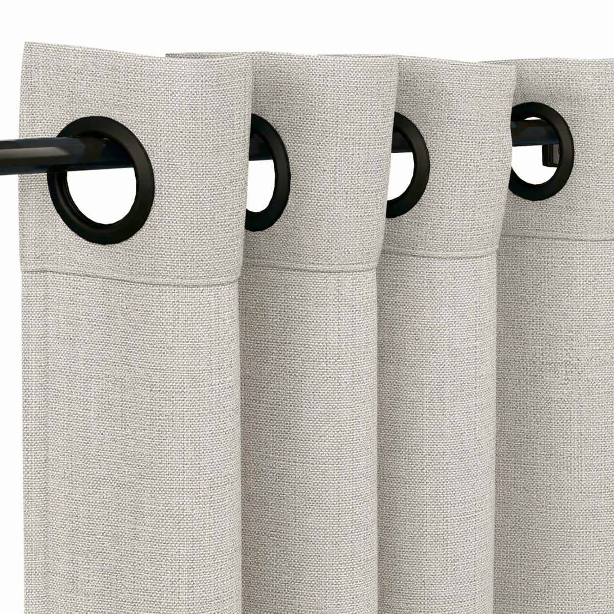 Sunbrella® Natte Graumel Chalk Curtain