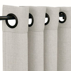 Sunbrella® Natte Graumel Chalk Curtain