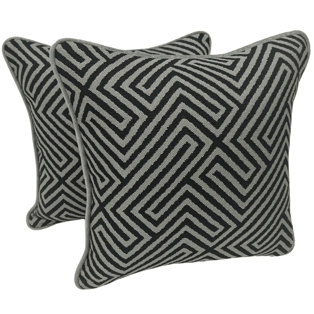 Modern Geometric Sunbrella Pillow Covers (16x16, Set of 2) | ZIPCushions
