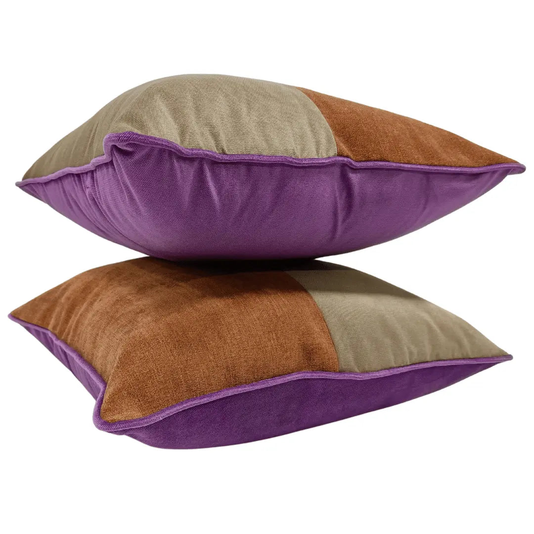 Bold Patchwork Pillow Covers (22×22) – Set of 2 | ZIPCushions - view 3