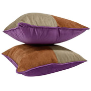 Bold Patchwork Pillow Covers (22×22) – Set of 2 | ZIPCushions