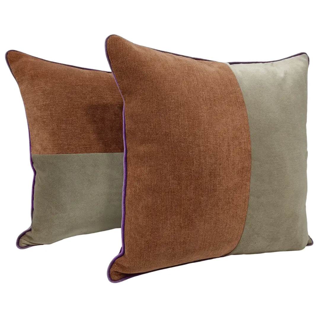 Bold Patchwork Pillow Covers (22×22) – Set of 2 | ZIPCushions
