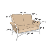 OW Lee Vista Loveseat Replacement Cushions