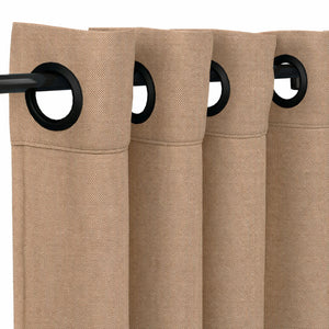 Sunbrella® Natte Heather Chalk Curtain