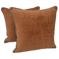 Luxe Contrast Pillow Covers (16x16, Set of 2)