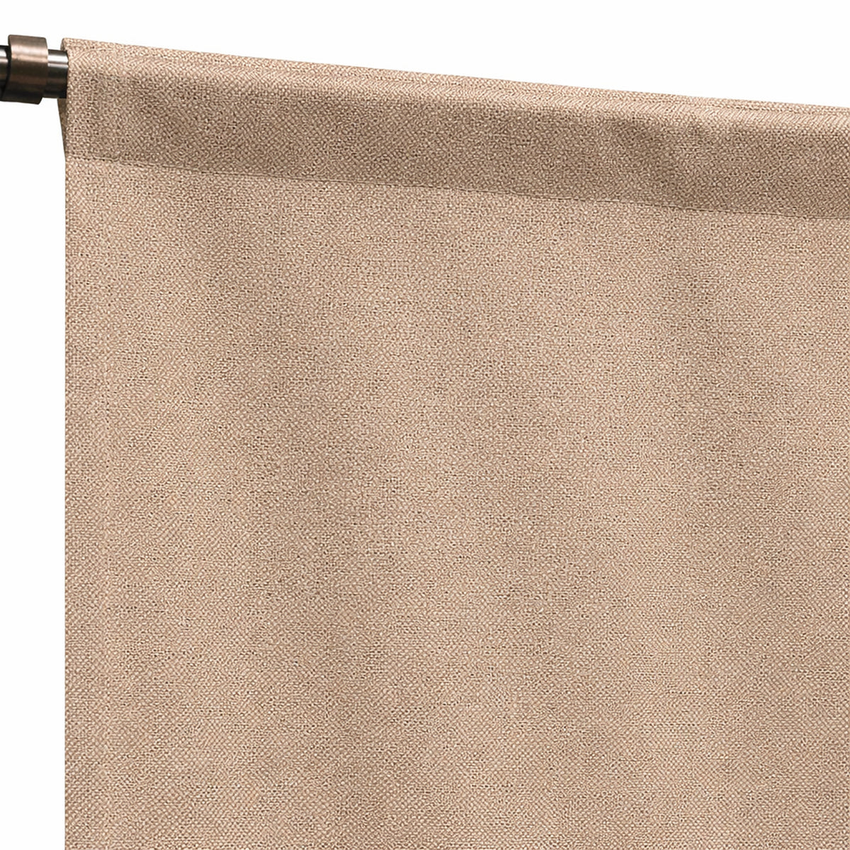 Sunbrella Natte Heather Chalk Curtain