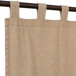Sunbrella® Natte Heather Chalk Curtain