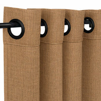 Sunbrella Natte Heather Grey Curtain