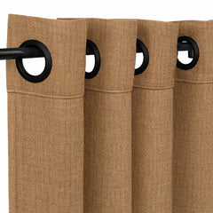 Sunbrella® Natte Heather Grey Curtain