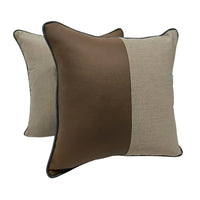 Premium Stamskin & Sunbrella Pillow Covers (16x16, Set of 2)