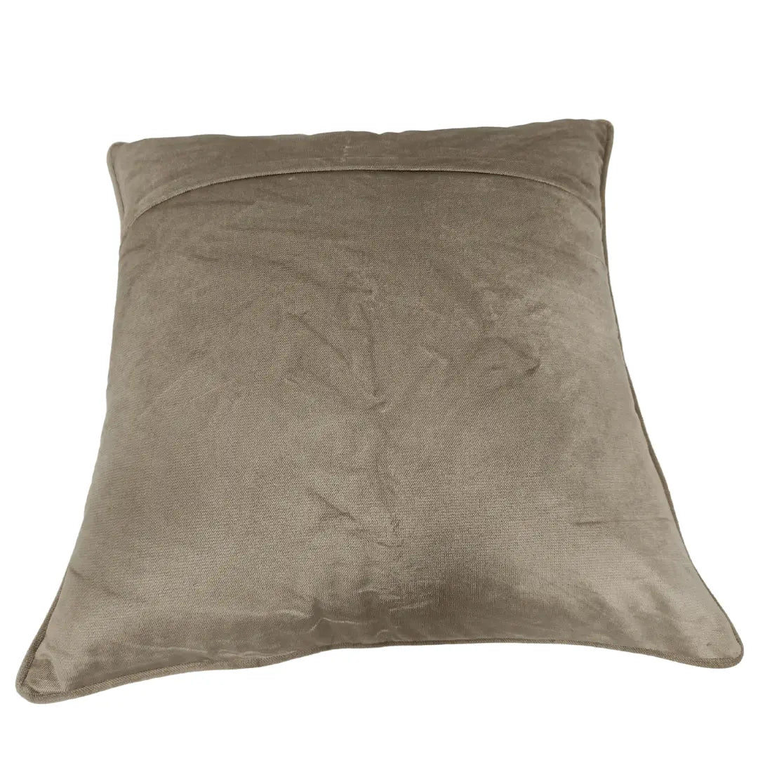 Neutral-Toned Patchwork Pillow Covers (22×22, Set of 2) | ZIPCushions - view 3