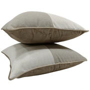Neutral-Toned Patchwork Pillow Covers (22×22, Set of 2) | ZIPCushions