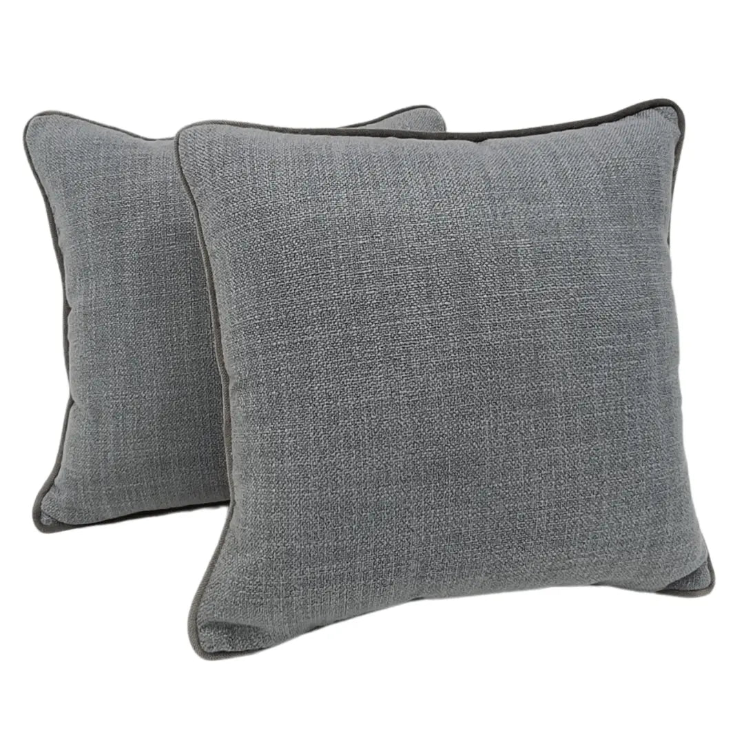 Elegant Gray Indoor Pillow Covers (16x16, Set of 2) | ZIPCushions