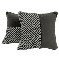 Modern Geometric Indoor Pillow Covers (16x16, Set of 2)