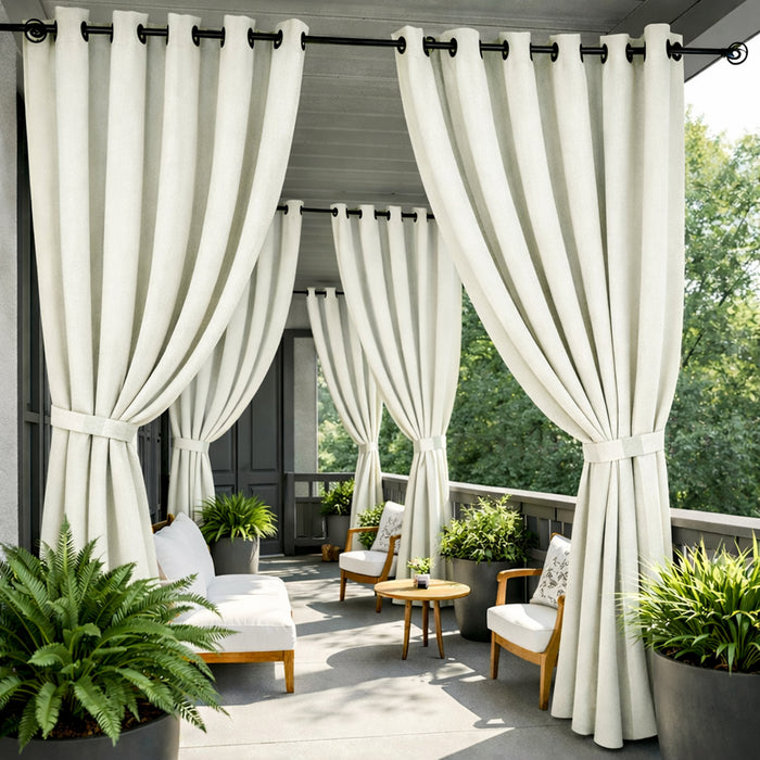 Sunbrella Sailcloth Salt Curtain - Image 3 | ZIPCushions